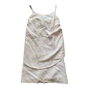Vintage S. Howard Hirsh California Dress 1960s Shift Mod Cream Small White 60s